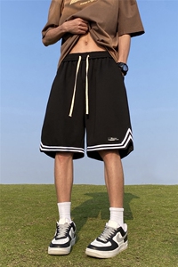 夏季美式运动短裤男潮牌ins宽松篮球裤潮流休闲球裤薄款大裤衩子图片