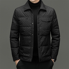XL-R89699新款冬季男士白鸭绒羽绒服连帽保暖外套修身风衣大衣，男装风衣，电商B360