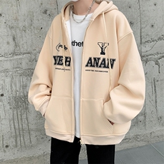 抖音供货、复合重磅360克现货开衫卫衣宽松D223A-KS2304-特P45，男装卫衣，电商019-1