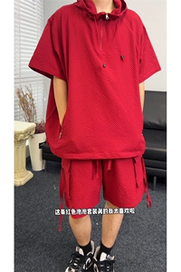 直播~泡泡纱短袖短裤休闲套装 A468特P60控108图片