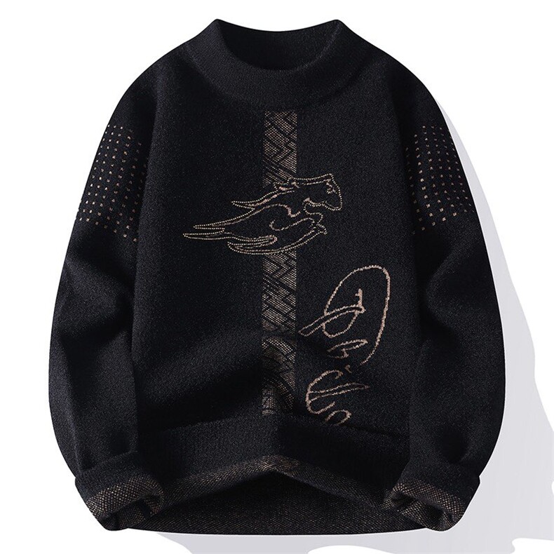 M9016-P35冬季新款时尚潮流欧版休闲男针织毛衣，男装针织衫/毛衣，星座1215-1