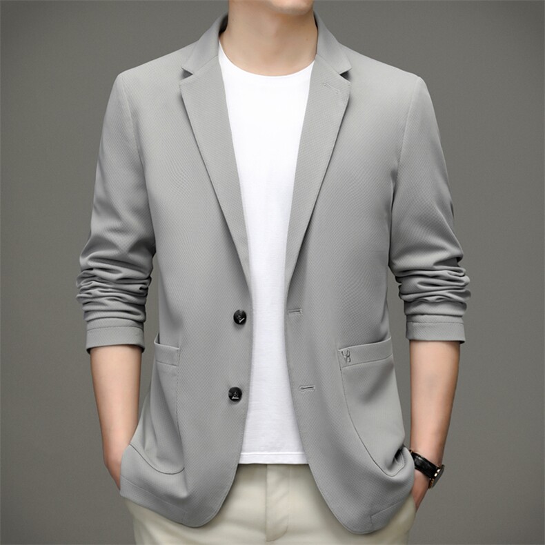 休闲西服外套男薄款纯色男春秋季中年商务休闲便西装QS3108-P115,男装西服,星座1105-3