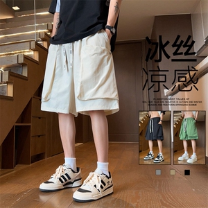 ！2025夏季新款男士大口袋工装短裤宽松五分裤DK286特P35图片
