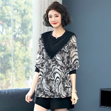 2023春装新款衬衫花色舒适显瘦潮流简约时尚经典大方，女装衬衫，丽影随形