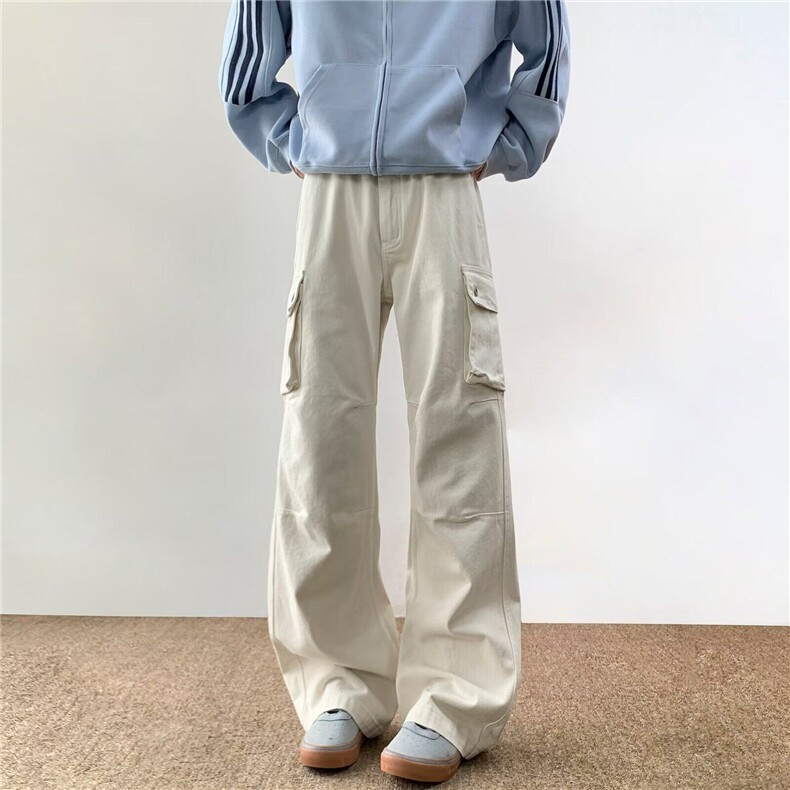 K863-特P5825春装水洗工作裤宽松直筒裤多口袋工装裤,男装休闲裤,电商B327