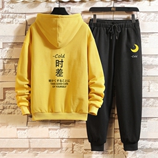 TL8047-P80连帽卫衣套装男运动套装两件套砖墙挂拍，男装卫衣，电商A040A