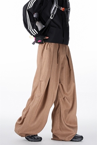 春季新款现货男女同款直筒弯刀休闲裤DSA157B-K2609-P43图片