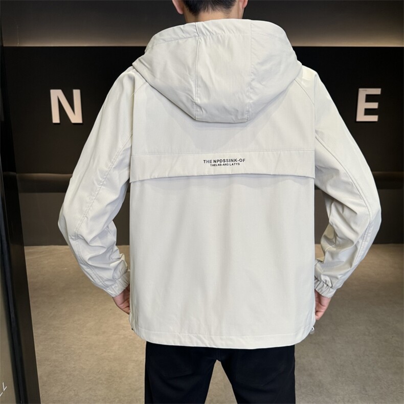 JK606-P902025秋季新款男士外套连帽时尚百搭休闲潮流夹克上衣,男装夹克,星座507A（原星座306B-2）