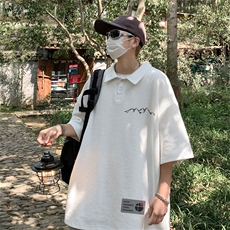 电商DSA028-PL22l186P30100聚酯夏季新款华夫格短袖POLO衫男，男装T恤，电商A028