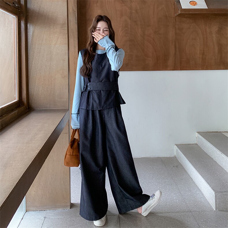 26新款现货大货已到店牛仔三件套6850-P175-K268,女装套装/套裙,2D034