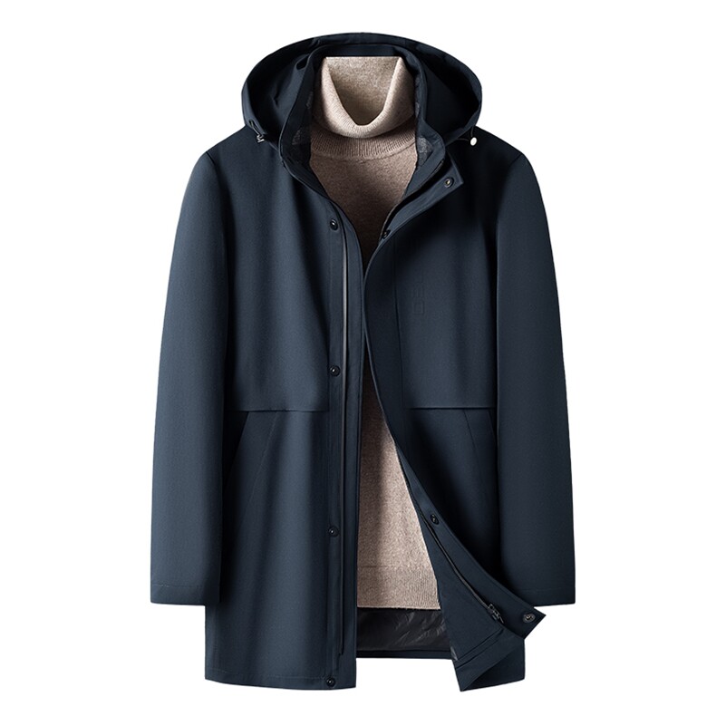 羽绒服男士2023冬季新款长款连帽厚款休闲保暖外套ZELD9840-P335,男装羽绒服,电商B212（原钱塘6029）