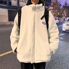 秋冬季两面穿羊羔毛棉衣外套男士情侣款立领棉服ins潮MY8013-P85，男装棉衣，星座1008-1