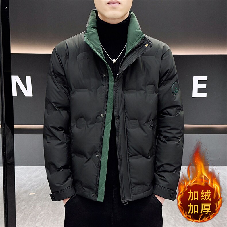 1018-MY932-P125男新款潮牌冬季外套男加厚立领鸭绒工装帅气，男装工装外套，星座1018