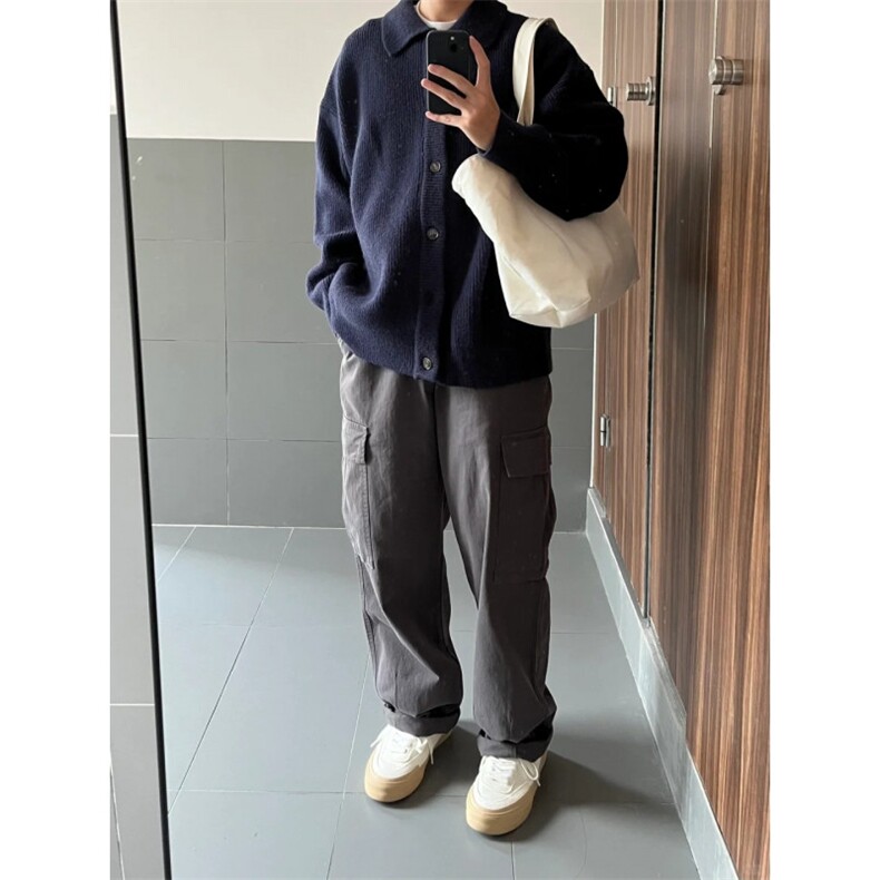【有货】MY0339ZZ-特73秋冬季加厚针织开衫外套男士慵懒翻领毛衣,男装针织衫/毛衣,星座1007（原301D）