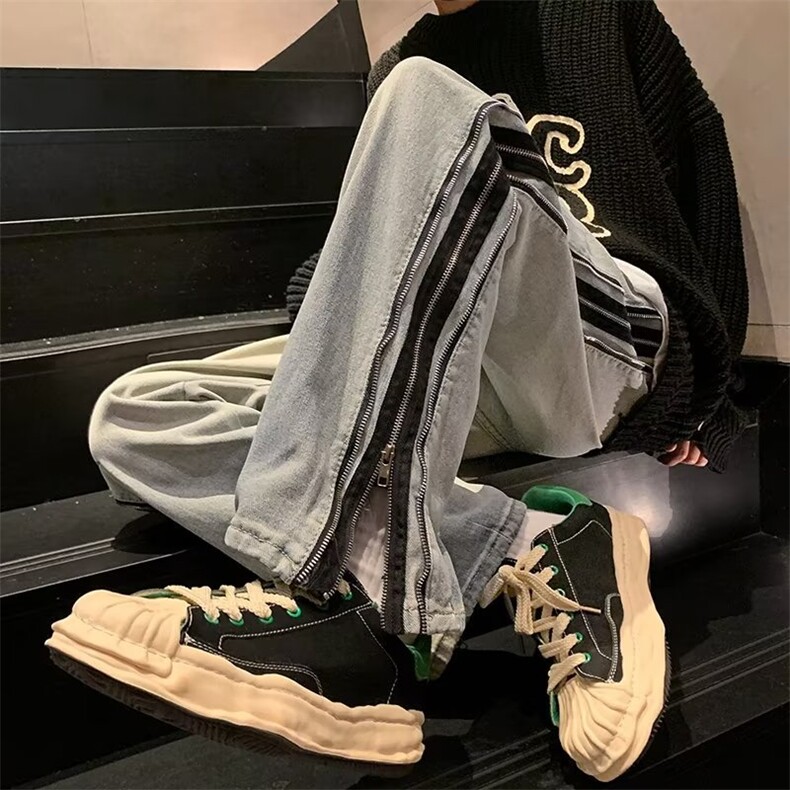 美式牛仔裤男春秋新款休闲直筒裤WH31P58,男装牛仔裤,星座1116-2