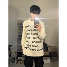 博主图cleanfit马海毛毛衣男宽松慵懒风高级感针织衫MY02-P65，男装针织衫/毛衣，星座1007（原301D）