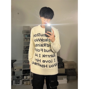 博主图cleanfit马海毛毛衣男宽松慵懒风高级感针织衫MY02-P65图片