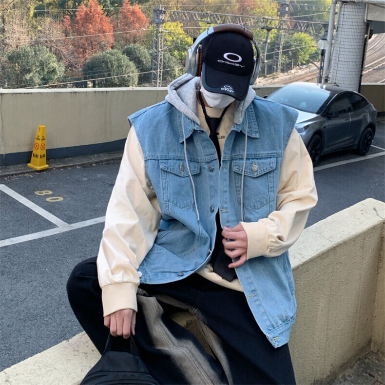2025春秋季新款水洗做旧牛仔男女情侣装ins潮牌宽松百搭JK115-P60,男装夹克,星座1103-3
