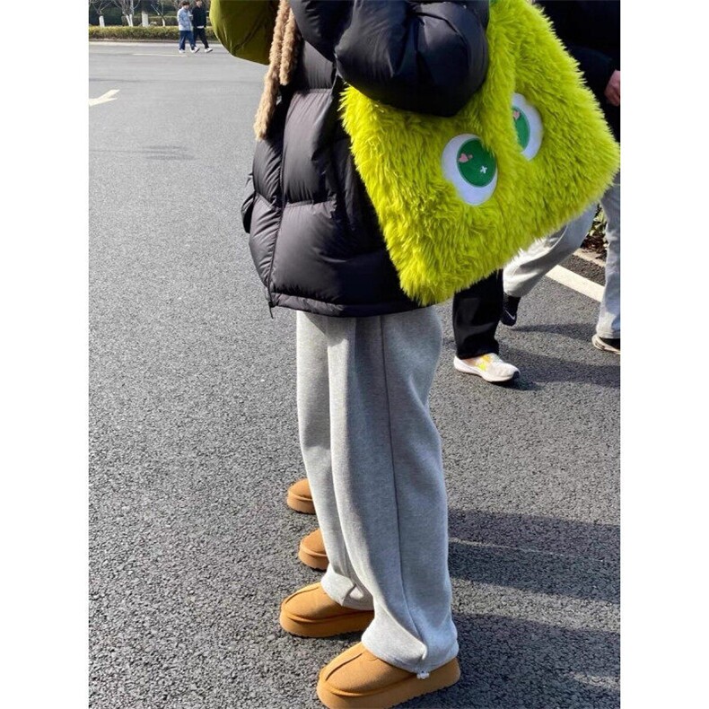 vocal白灰色直筒卫裤男款春秋薄款弯刀垂感糯米裤子美式休闲长裤,男装休闲裤,星座313A(原308A-2)