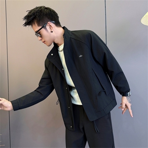 JK559-P98控138男潮牌立领外套韩版潮流男装上衣2025新款春秋季衣图片