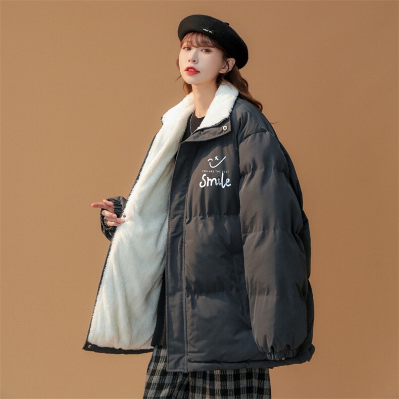 ！2023冬季中性风立领棉衣笑脸潮流百搭棉服外套MY108特P78，男装棉衣，电商B220