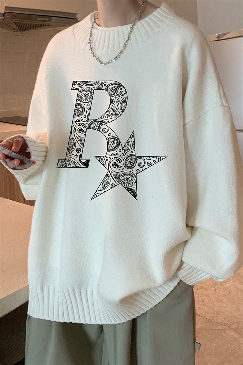半高领毛衣男士大码针织衫男毛线衣男M18328-P45加绒款-P65,男装针织衫/毛衣,电商A040