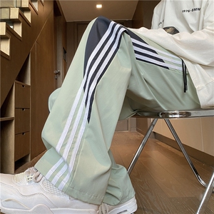 抖音品质秋季新款潮流撞色条纹宽松冲锋裤B315-K24321-特p35控68图片