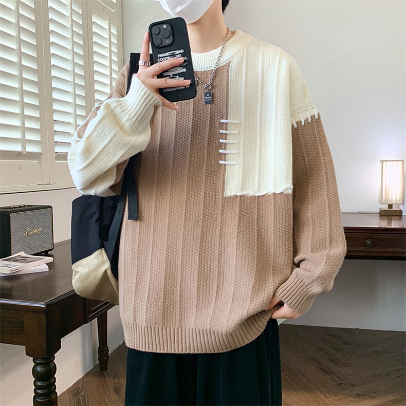 【新品】2025秋冬男士时尚休闲百搭针织毛衣潮流-M117-P45,男装针织衫/毛衣,星座1105-1