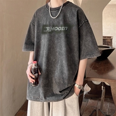 直播品质240克重磅水洗做旧短袖t恤男女SDX120-P32，男装T恤，电商B367