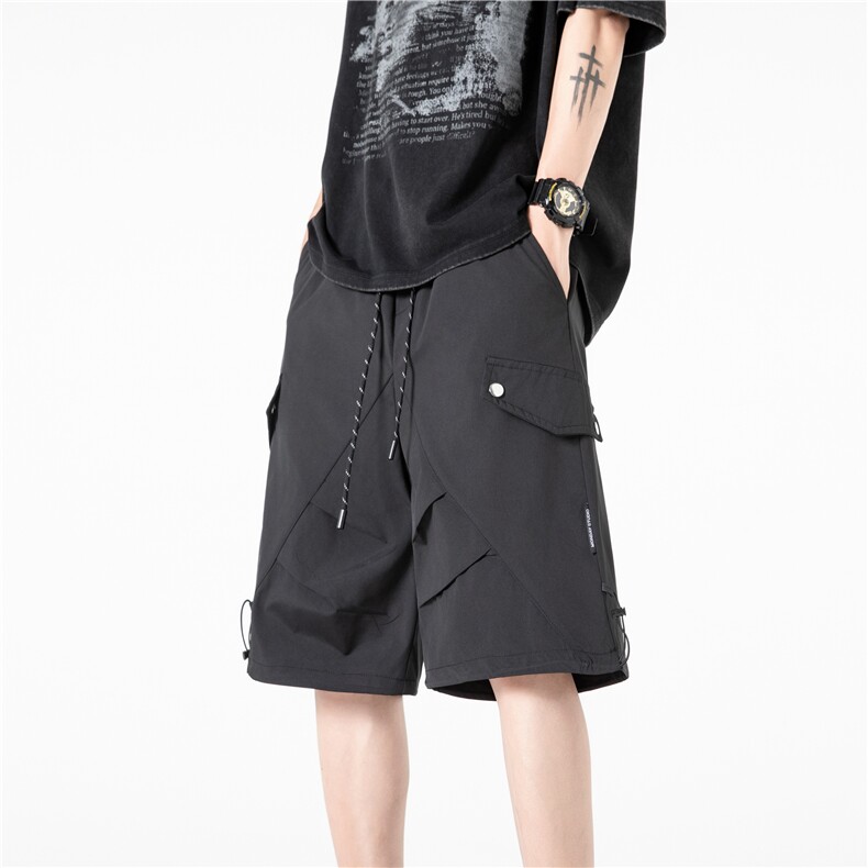 抖音品质工装口袋设计防水机能冲锋裤短裤B315-K24072-特p30控58,男装休闲裤,电商B315