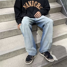 牛仔裤男秋季潮大码休闲裤子高街N5087P42，男装牛仔裤，星座1116-2