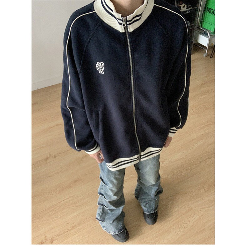【有货】DB646-P55刺绣松弛感棒球服男女早秋外套宽松学院风夹克,男装夹克,星座603-2