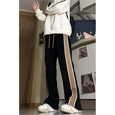 25秋冬新款美式潮牌欧绒棉垂坠感拖地休闲男裤K2503-P48加绒58，男装卫衣，电商A009A（原A058A）