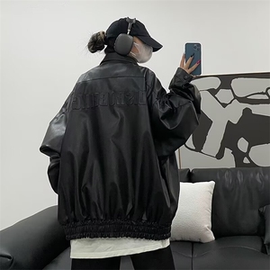 美式复古重磅高级感机车皮衣夹克外套男女潮牌飞行服网图