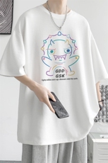 已注册/夏季内景纯棉美式重磅短袖T恤男潮宽松圆领体恤DT9705/P25，男装T恤，电商B316