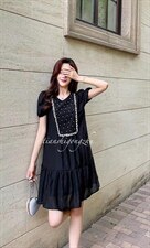 重工订珠连衣裙，女装连衣裙，天使公主