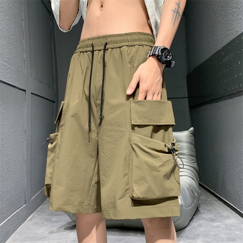 新款工装短裤男潮牌ins休闲裤宽松大码中裤五分裤D0607-P46,男装休闲裤,星座308B-2