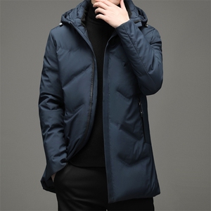 冬季厚款羽绒服男新款休闲连帽中年男士保暖外套SNNYR20728-P230图片