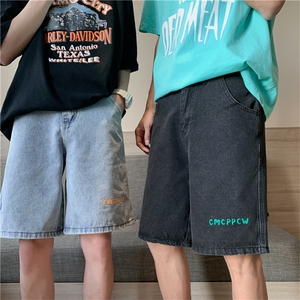 夏季男士牛仔短裤男韩版潮流痞帅宽松休闲五分裤沙滩裤DK625-P35图片