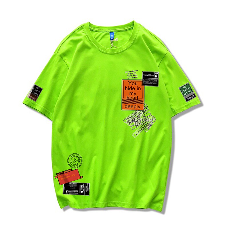 T恤潮流圆领男港风印花宽松百搭休闲时尚短袖DS-B299-ZY1217P25,男装T恤,电商A061-1