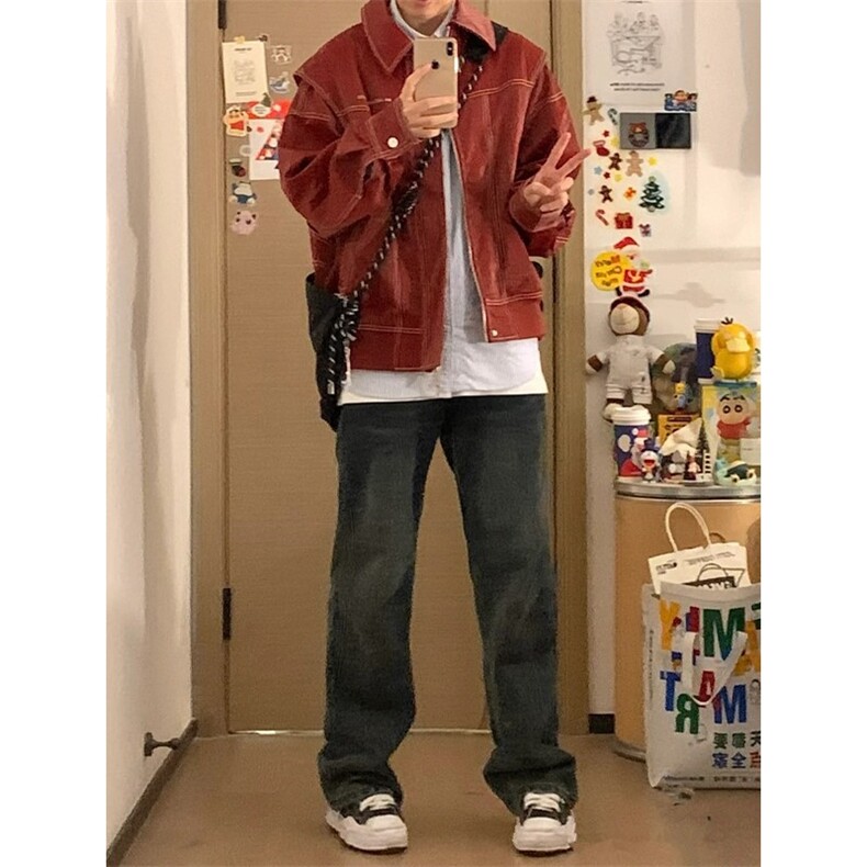 直播品质多结构皮衣美式潮牌假两件皮夹克X1213-DY2316-特P108,男装夹克,星座1213