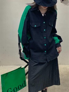 前后拼接外套图片