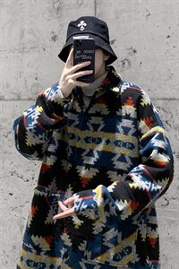 2025秋冬新款民族风男士中长款呢大衣宽松毛呢风衣 F16-P90 控118图片