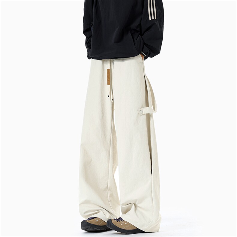 特批P35无差价秋季美式痞帅拼接扣设计感工装裤男宽松休闲裤K5947，男装工装外套，电商A001-1