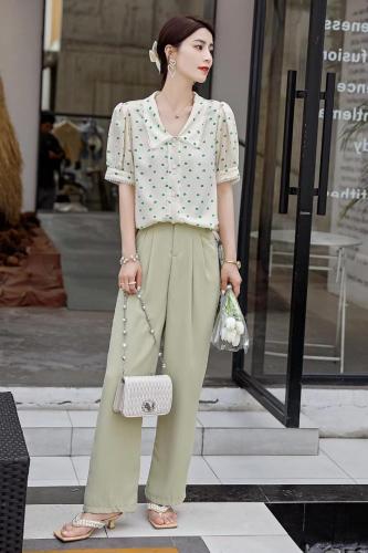 2021新款夏季碎花短袖上衣,女装,初婇