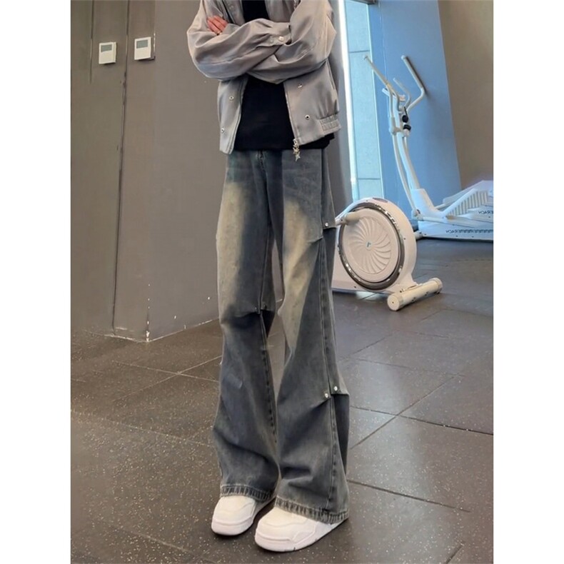 【高质量现货特批45】男秋冬铆钉对折显瘦牛仔裤610A-YB5174,男装牛仔裤,星座610A