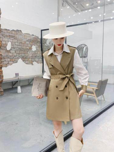 【现货】秋装新款衬衣?马甲两件套，女装马夹，萱萱家