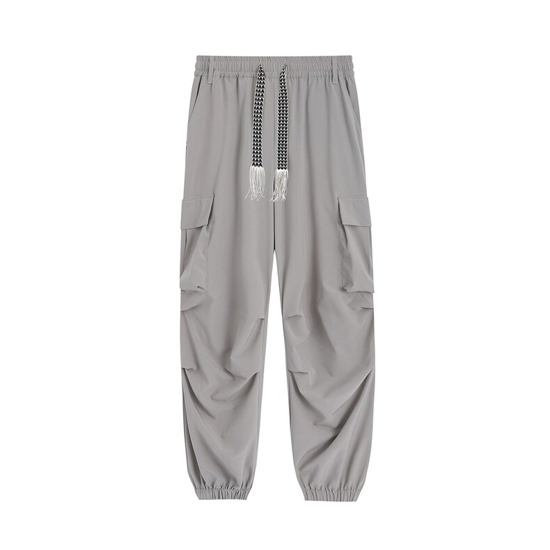 大口袋束脚冰丝休闲裤 K105平铺 92%聚酯纤维8%氨纶(S-2XL)TP22图片