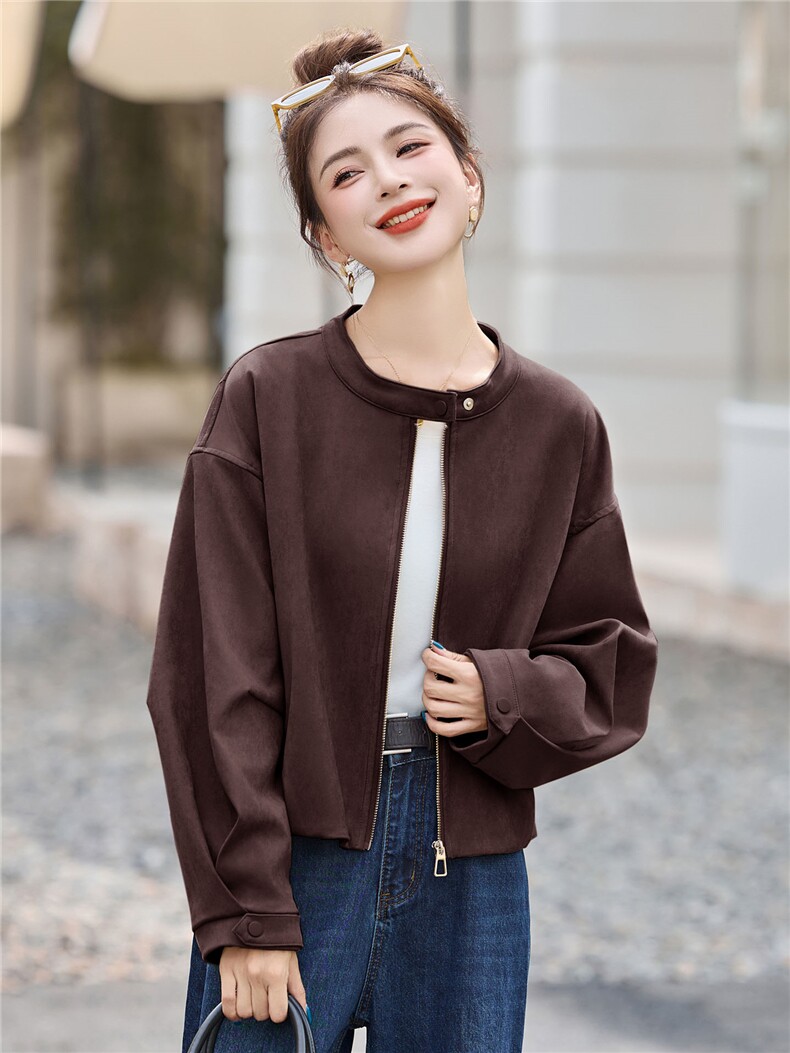 休闲短外套女小个子秋季2025新款高级感时尚减龄百搭上衣,女装短外套,浙宝029