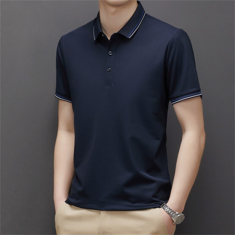 夏季男士2023新款短袖POLO衫休闲商务翻领上衣T恤MJ678-P60,男装Polo衫,星座1105-3